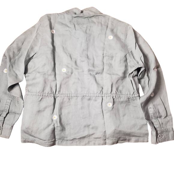 Rails Sahara Daisey Print green utility Jacket size large - Picture 6 of 7